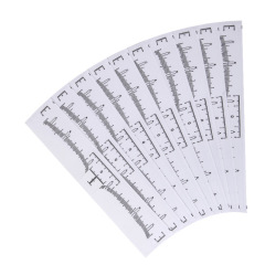 Tattoo eyebrow ruler assists in designing eyebrow ruler. Disposable eyebrow shape design standard tattoo ruler positioning ruler.
