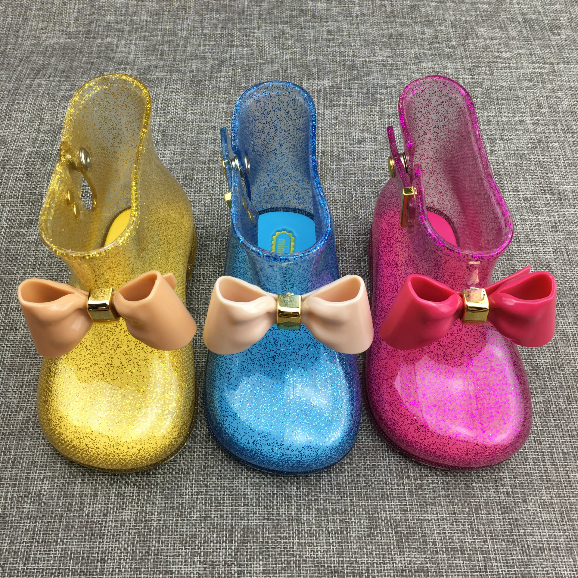 2022 Summer New Children Baby Rain Boots Girls Low Barrel Jelly Gel Shoes Soft Bottom Baby Shoes Short Boots Internet Red Boots