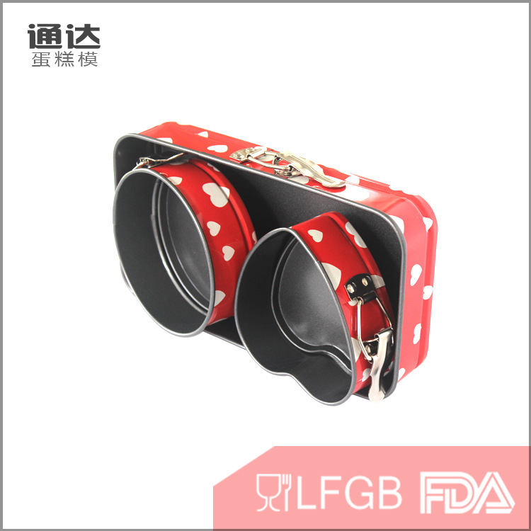 Mini Love Buckle Cake Mold Live Bottom Square Round Heart Baking Tools Baking Utensils