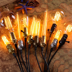 G95 bulb, LED bulb E27 antique decorative retro lamp 220V silk imitation antique lamp for bar decoration