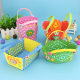 Children's DIY handmade New eva woven basket flower basket kindergarten handmade material bag handmade flower basket