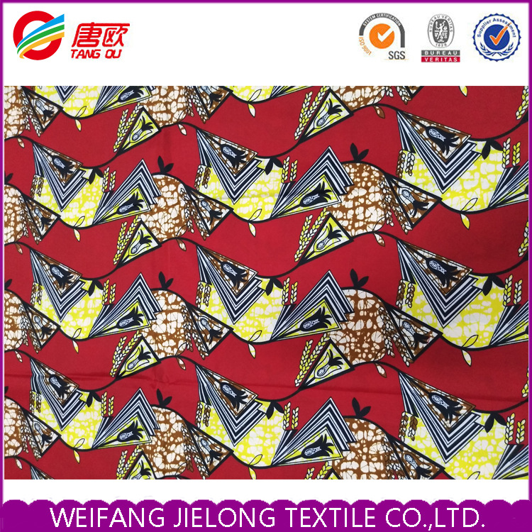 工厂直销外贸跨境风格双面全棉蜡染布色彩艳丽民族印花面料布料