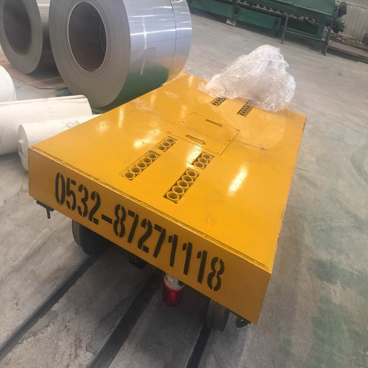 电缆卷筒供电电动平车 弹簧卷筒电动搬运车 无轨蓄电池胶轮平车