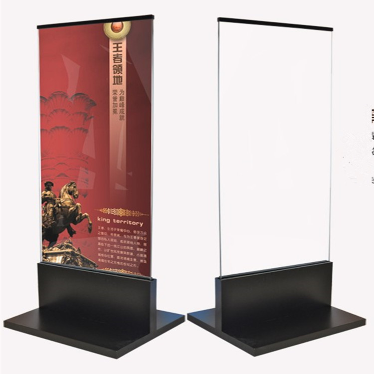 商场立牌不锈钢广告牌户外海报架玻璃指示牌售楼牌广场立牌 水牌