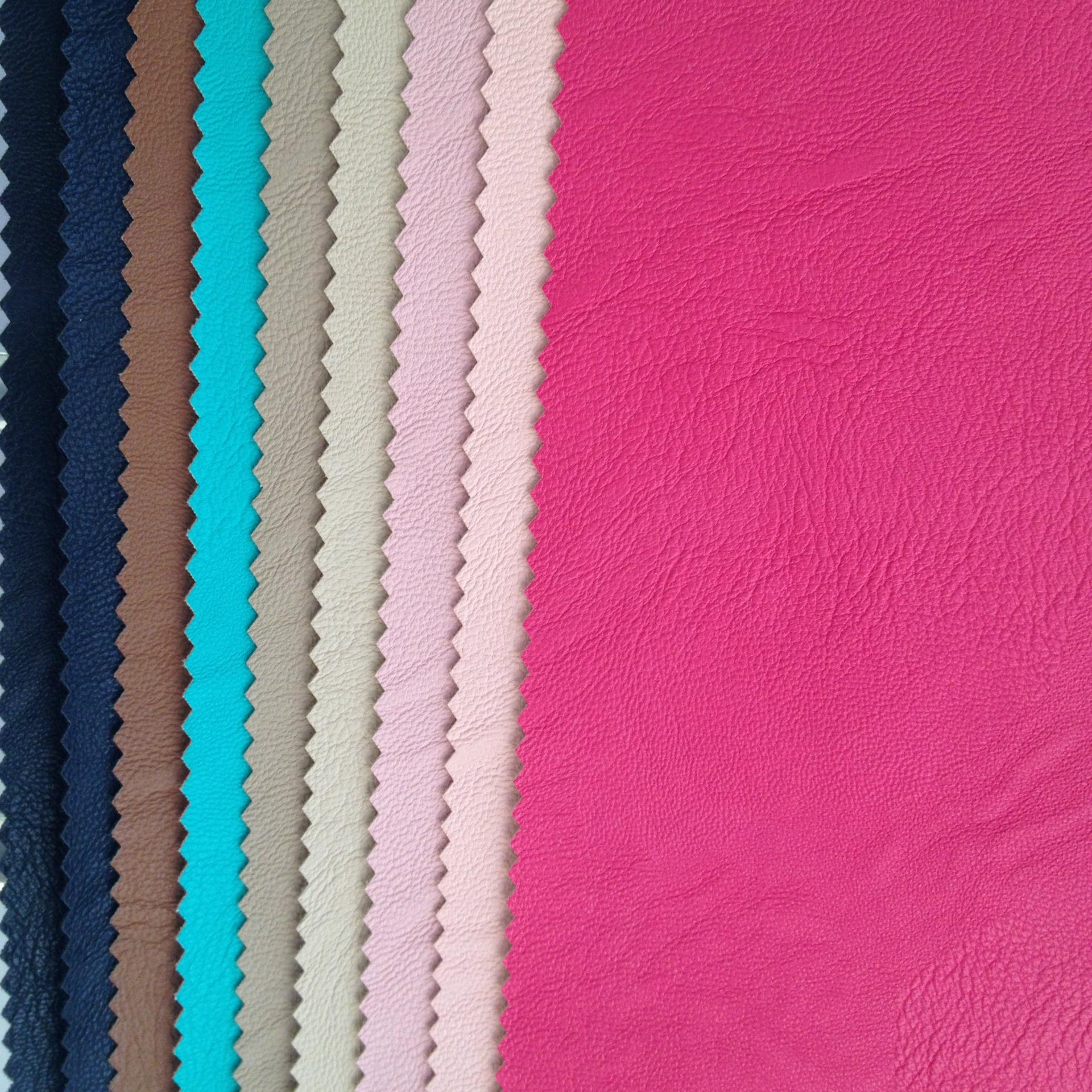 欧标纳帕纹 半pu箱包人造革软包硬包装饰皮料沙发鞋材布料批发