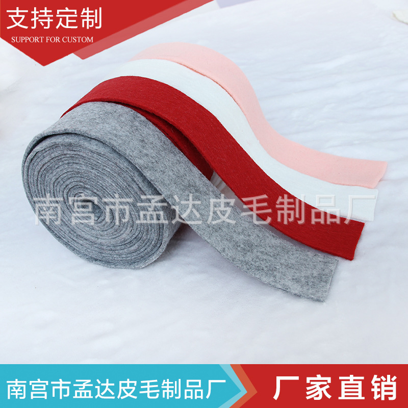 高档羊毛织带圣诞树花店花环diy手工材料日韩风羊毛毡蝴蝶结带子