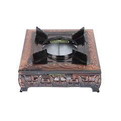 Wholesale Thick Square Alcohol Stove, Bronze Square Stove Pot Bar Hot Pot, Home Use Flame Adjustment Court Stove