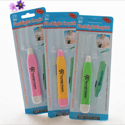 Glowing ear scoop baby adult set ear scoop night fluorescent with light shining ear scoop ear cleaning spoon wholesale