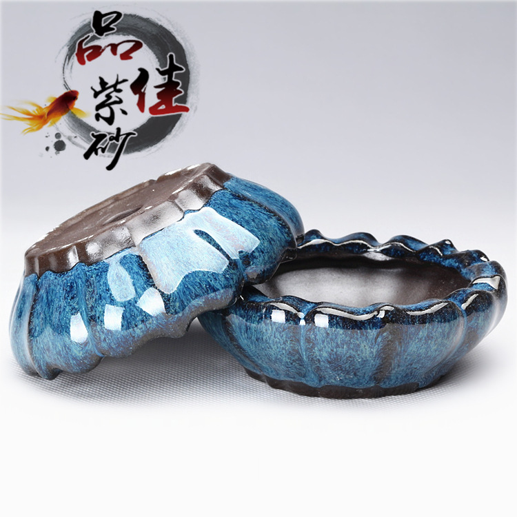 Yixing Purple Sand Flower Pot Ceramic Succulent Plant Micro Coarse Pottery Bonsai Pot Calamus Pot Desktop Balcony Manufacturer Wholesale