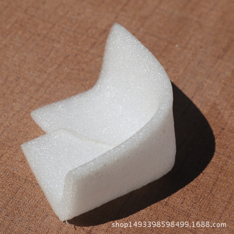 白色珍珠棉板材 多种规格 珍珠棉三角型防震防摔包装护角防护垫