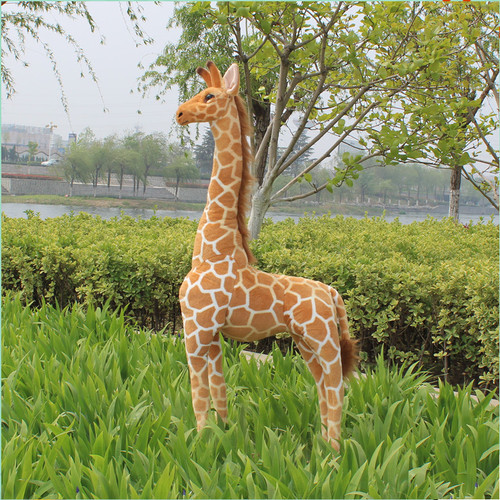 Wholesale simulated giraffe plush toys, deer dolls, photography props, home furnishings, scene layout dolls