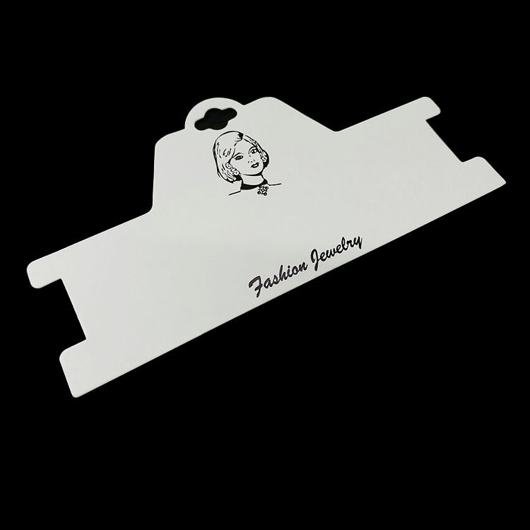 厂家直销 包装饰品颈链展示卡片 通用白卡纸卡板 17.8*9 cm