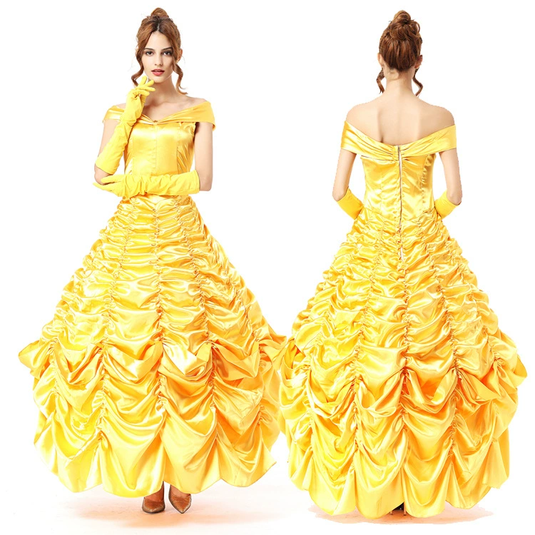 Костюмы Хэллоуина Принцесла Белль Платье Платье Красавица и Чудовище Белл Маскарад