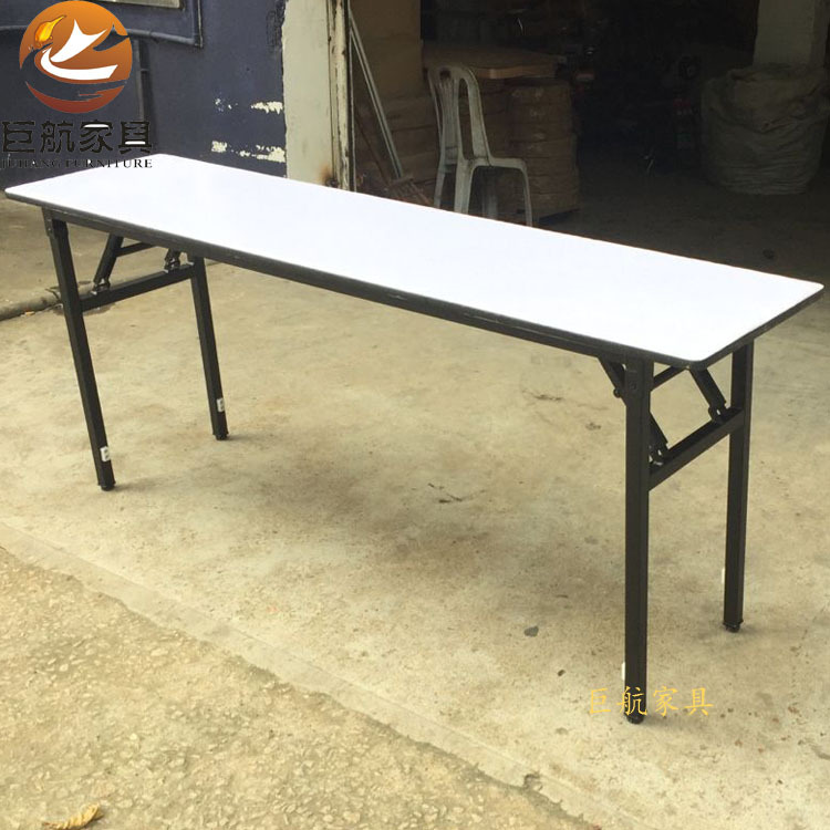 【JH-T59】厂家批发各种尺寸三聚氰胺板桌子 会客接待洽谈折叠桌