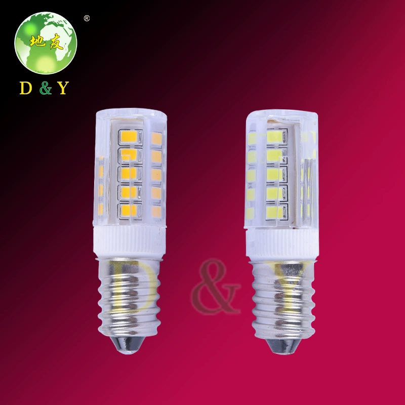 Производитель E14e12E17 маленький винт лампа светодиодная 5W7 Вт керамическая кукуруза три цвета красный вытяжка холодильник лампа