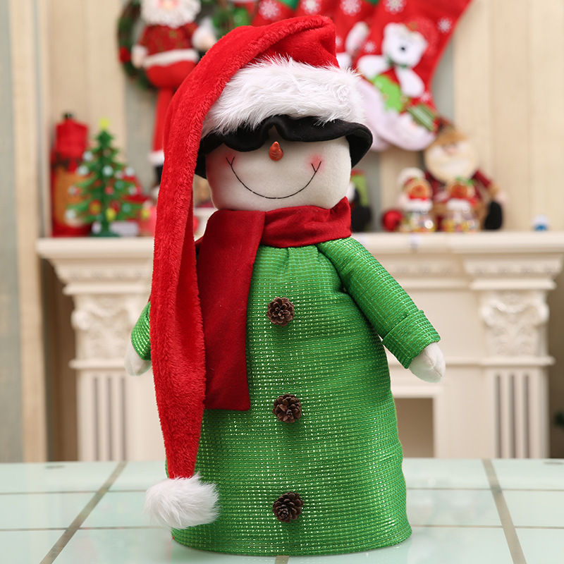 Kerstartikelen Kerstman hoed uitgebreid volwassen Kerstman hoed Volwassen pluche Kerstman hoed Kerst rekwisieten_voghion.com
