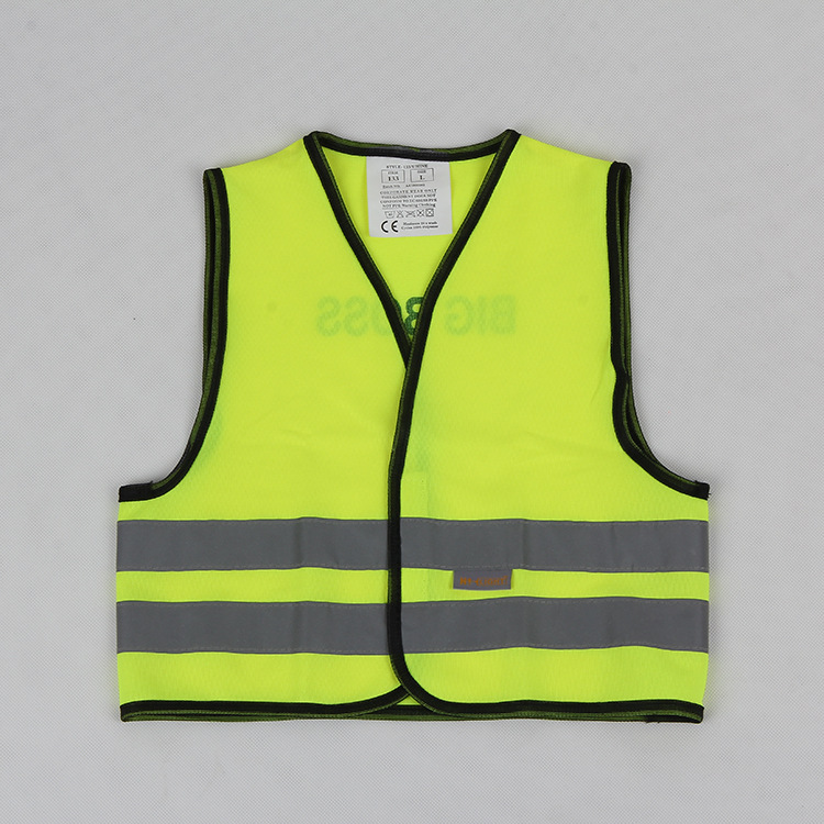 Knitted retroreflective children's safe vest