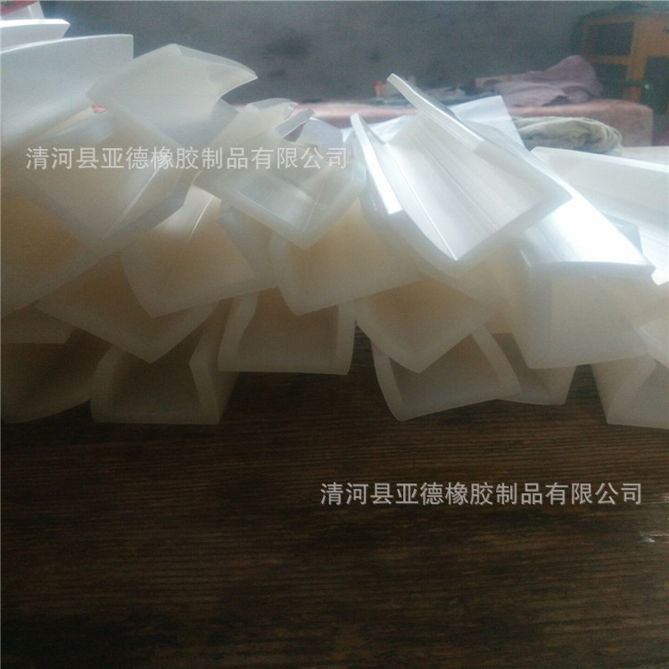 U型硅胶条 曝光机密封条 硅胶防水条 封边条U型 挤出包边条