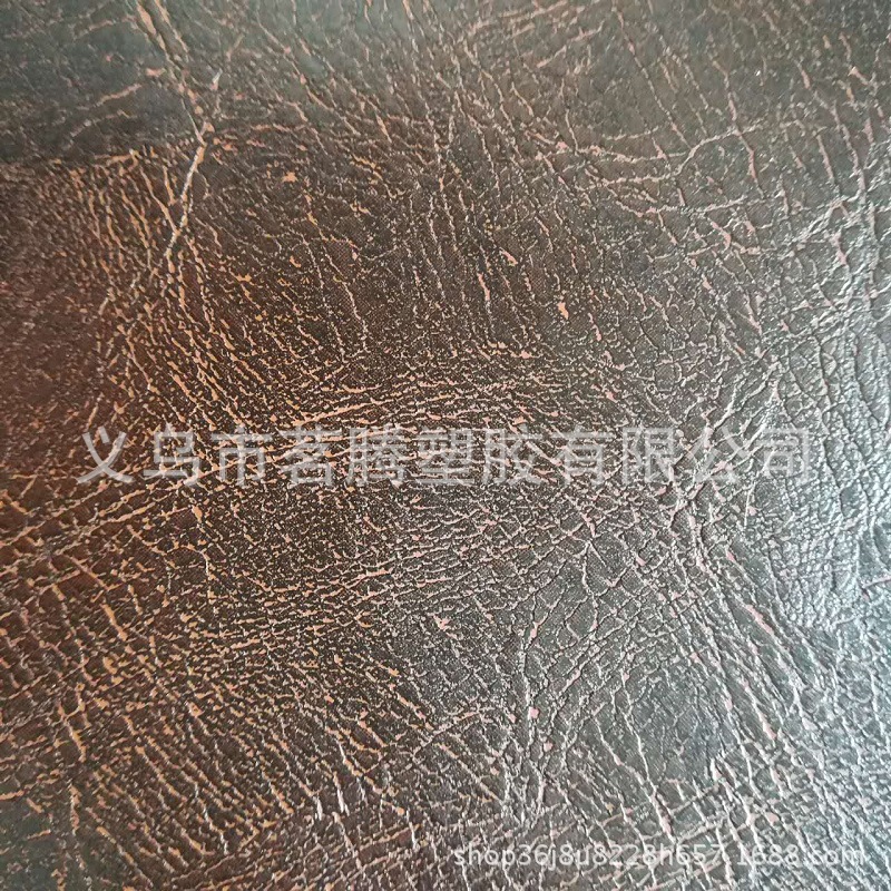 皮革批发仿古双色PVC皮革面料箱包汽车内饰皮料现货新款皮套材料