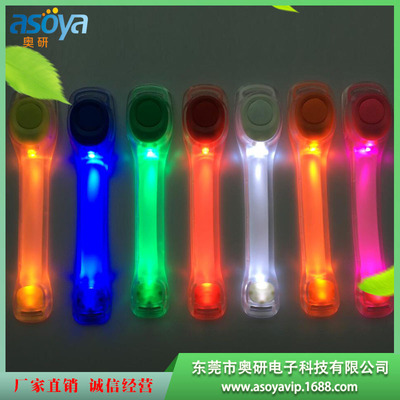 LED Luminous arm band silica gel PVC Arm belt source Manufactor wholesale Flash Mode outdoors run Arm belt