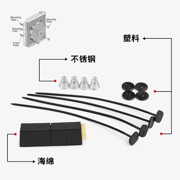 Modified universal air fan with accessories