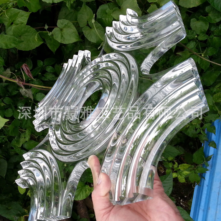 厂家直销 亚克力波纹墙砖  亚克力装饰砖   透明亚克力装饰波纹砖