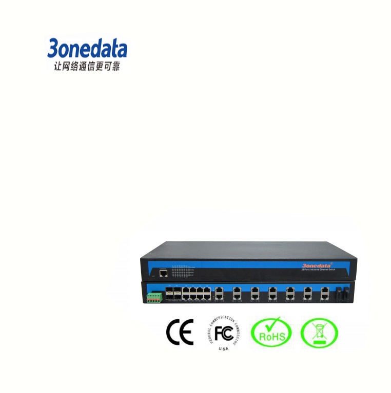 IES1028-4GS-2F-P(100-240VAC/DC)非网管型机架工业以太网交换机