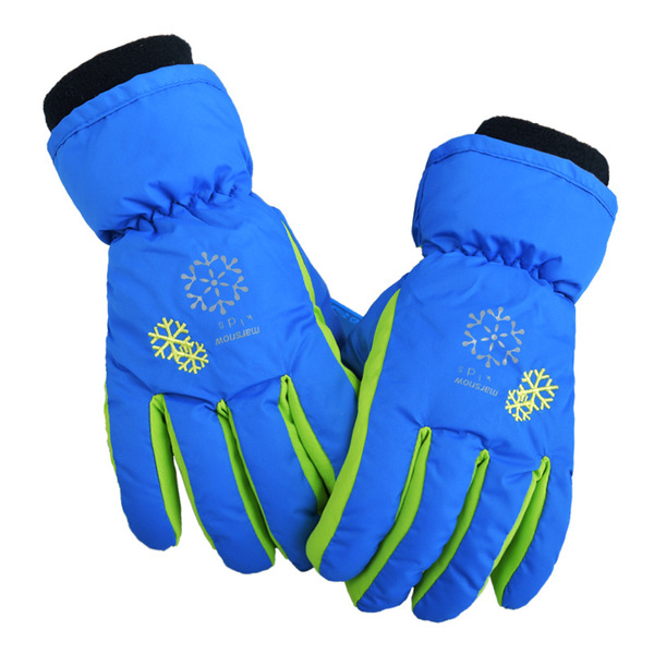 ski windproof waterproof children's keep warm gloves
