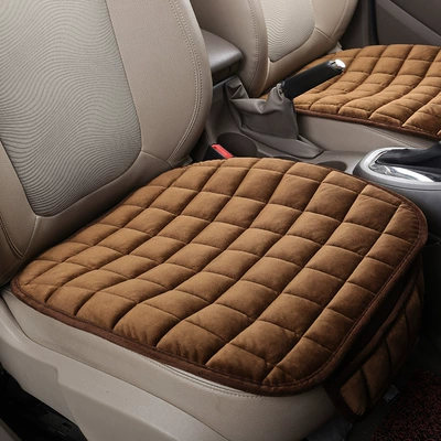 Tying Non-Slip Plush Single – Seat cushion, seat cover - front-row-leaflet-curry