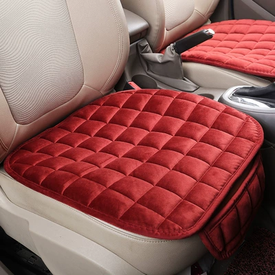 Piece - Checkered, Seat cushion, seat cover - front-row-single-red