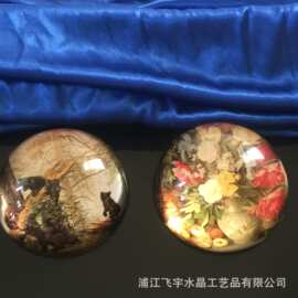 批发定 制各种尺寸水晶半球水晶镇纸水晶装潢片装潢用品摆件厂家