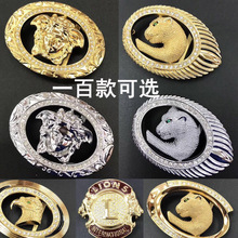 工厂批发纯铜针扣平滑扣黄铜人头纯铜皮带扣头纯铜针扣腰带扣