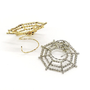 New spider web spring line non-perforated breast ring wearing jewelry breast nail female ring spot manufacturers straight hair