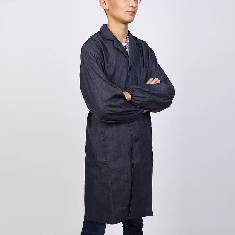 牛仔工作服蓝大褂养殖厂加工大褂子仓库物流搬运服劳保大褂工服