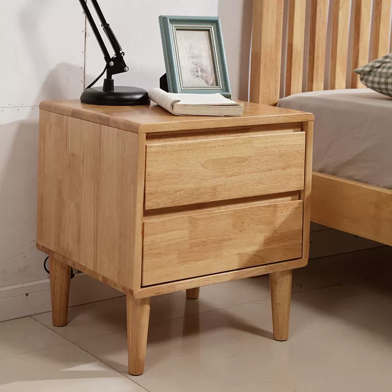 Скандинавская прикроватная тумбочка из цельного дерева, простая многофункциональная экономичная сборка общежития, мини-простые шкафчики, поколение волос