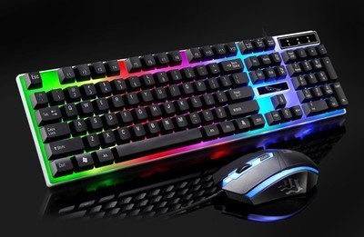 Chasing Leopard G21B wired USB luminous gaming keyboard and mouse computer mechanical feel backlit keyboard and mouse set