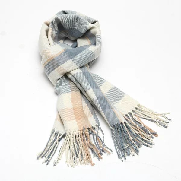Wholesale New Cashmere Scarf Women's Shawl Student Autumn and Winter Thickened Plaid Scarf Japanese Style Fresh