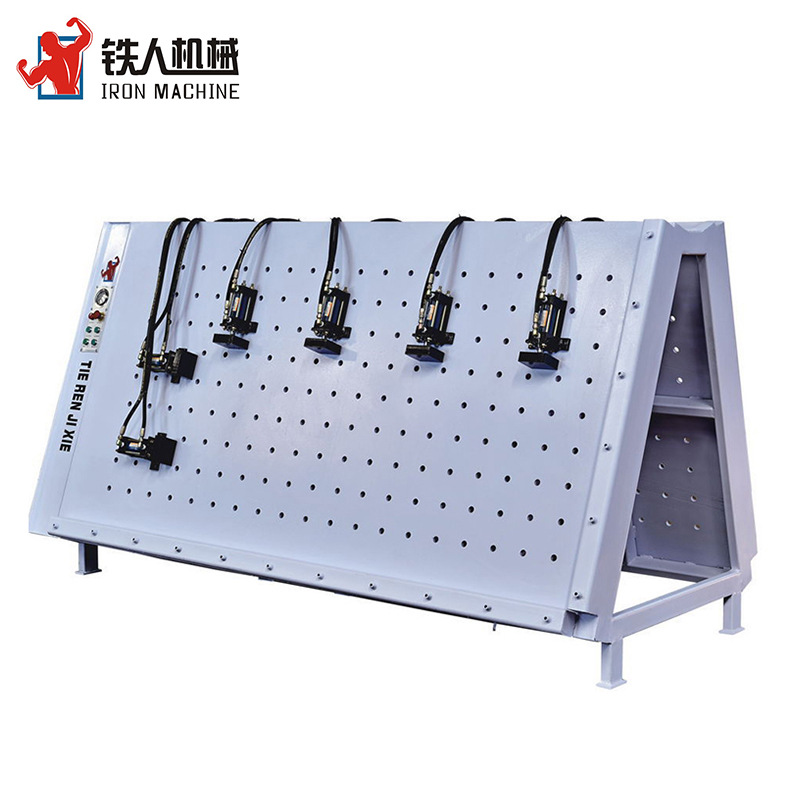 双面打孔门框组合机 木工家具木工框架组装机 钻孔式门框组合机