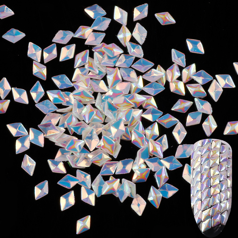 Princesa uñas belleza Nueva Lentejuelas de fototerapia uñas DIY joyería 3D diamante lentejuelas tridimensional diamante brillo dinámico