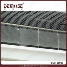 别墅不锈钢栏杆 复式阁楼室内钢木护栏 户外阳台钢化玻璃栏板