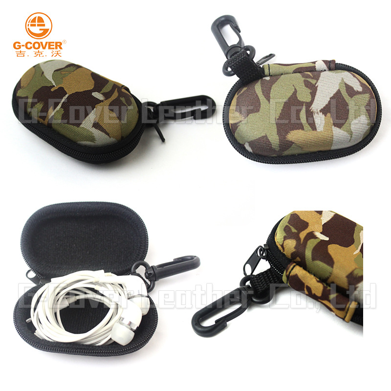 吉克沃厂家供应批发EVA防震耳机线硬壳盒包数码小配件跟踪器包