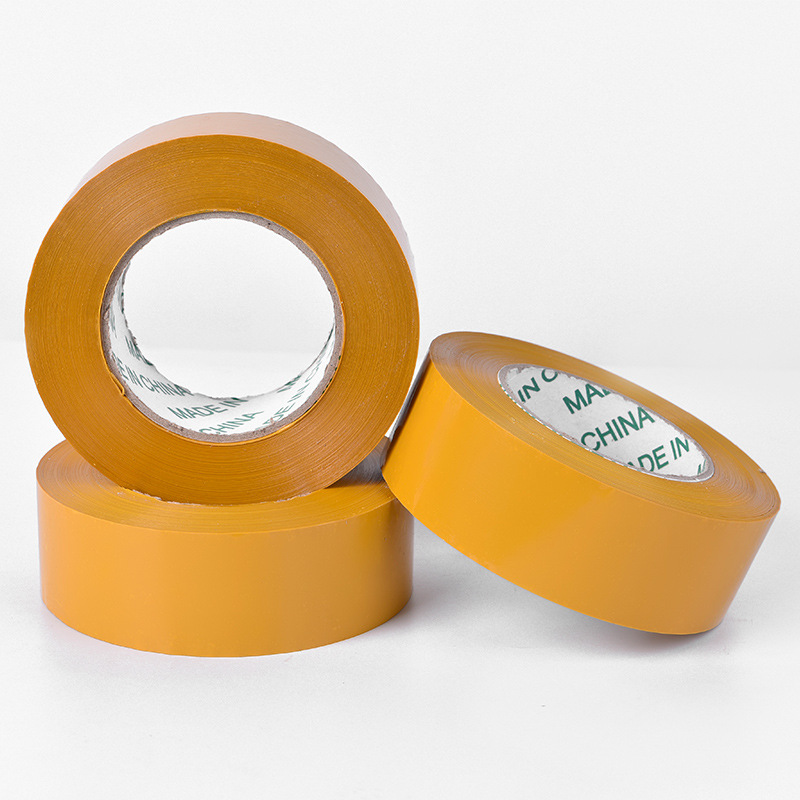 Caja de sellado transparente beige embalaje cinturón ancho 6,0 cm * espesor 3,0 amarillo expreso cinta venta directa la fábrica al por mayor