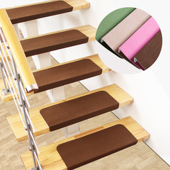 Home Stair Mat Step Pad Floor Mat No-Adhesive Self-Adhesive Anti-Slip Embroidered Stair Treads Step Treads Anti-Slip Strips