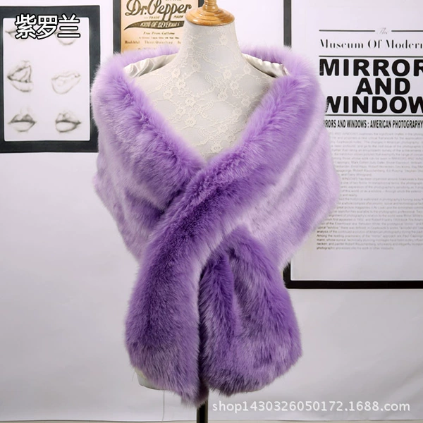 Violet wide shawl