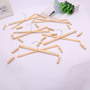 Factory direct selling bamboo -made 4 sandwiched hanger multifunctional pants rack trouser stand towel rack socks clip