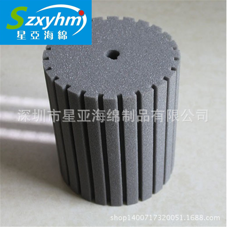 【厂家直销】灰色90KG高密度海绵柱子   化学管道清洗海绵柱子