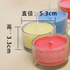 Transparent glossy candle, wholesale