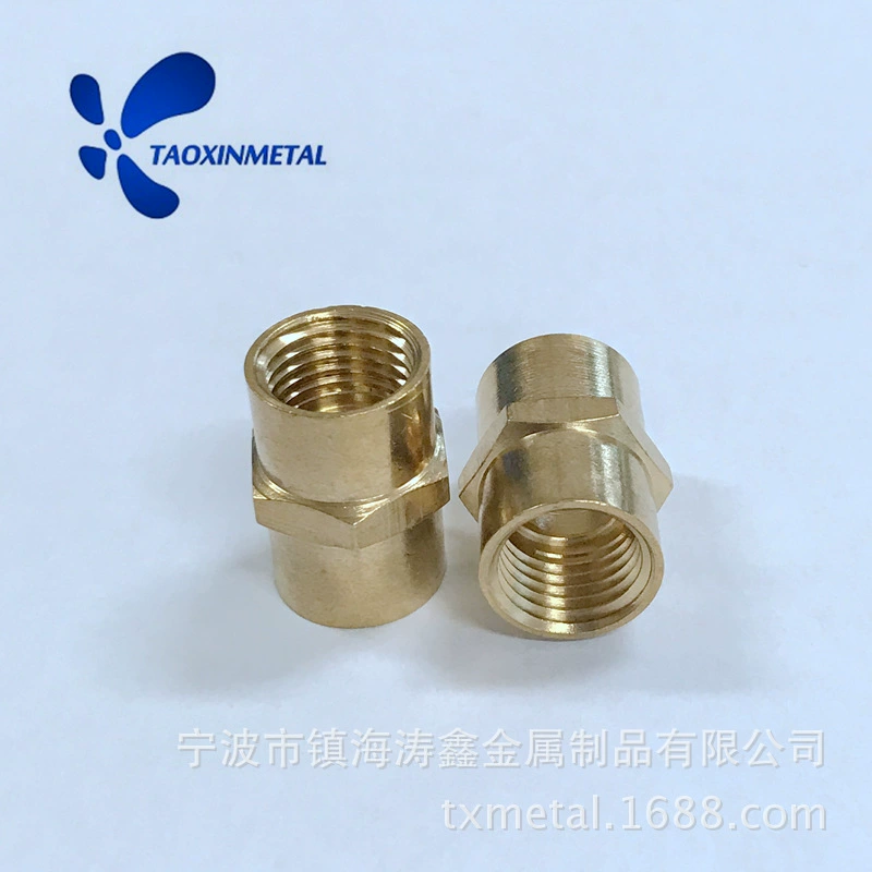 Pneumatic tool supporting brass 1/4npt dual -head thread connector 2 points internal tooth air moving joints
