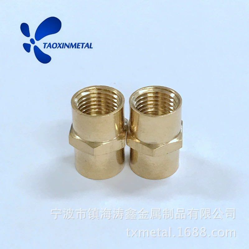 Pneumatic tool supporting brass 1/4npt dual -head thread connector 2 points internal tooth air moving joints