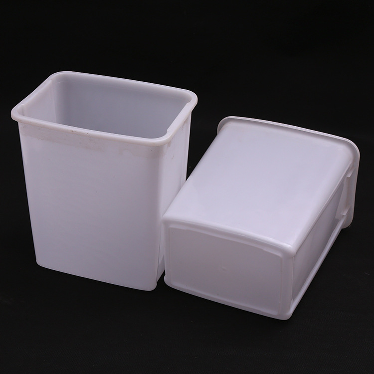 厂家直销冰桶批发 透明塑料冰桶 食品级方形大冰桶冷饮的冰柜用桶